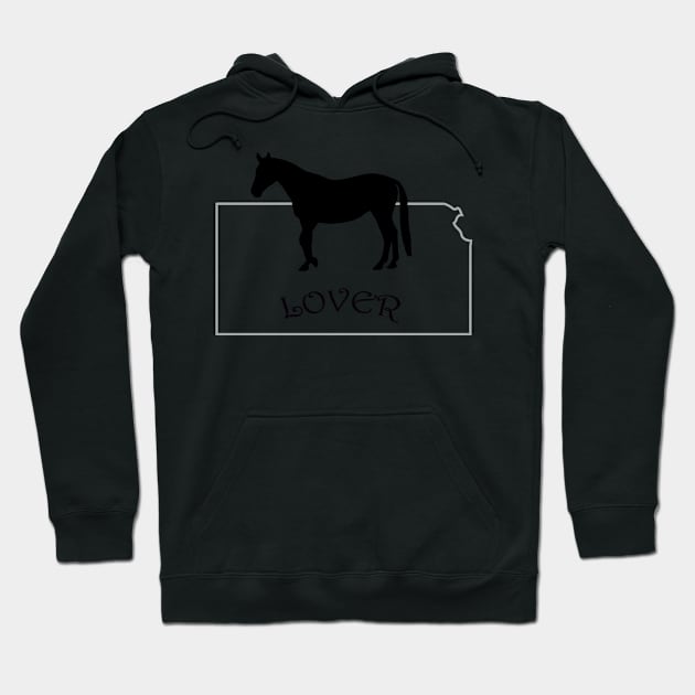 Kansas Horse Lover Gifts Hoodie by Prairie Ridge Designs